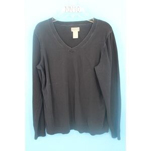 DULUTH MEN'S SIZE SMALL BLACK V-NECK SWEATER